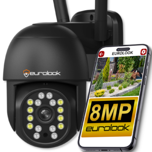 Kamera IP Wi-Fi K-7 Bezprzewodowa Zewnętrzna 8MP UHD EUROLOOK