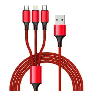 Przewód Kabel 3w1: USB-C Micro USB Lightning iPhone
