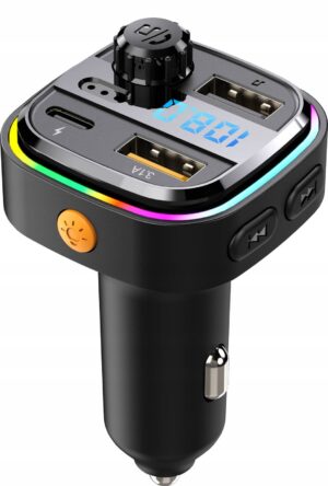 Transmiter FM Do Auta Ładowarka QC3.0 Bluetooth RT-6
